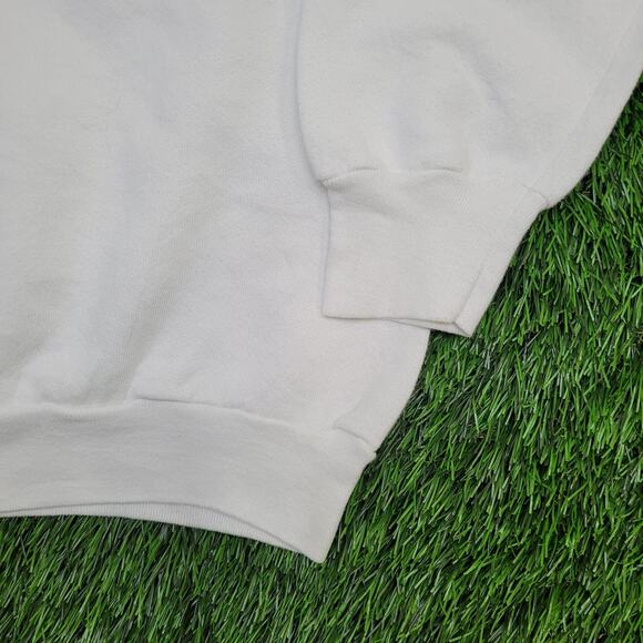 Vintage Waukee Raglan Sweatshirt Womens M 18x22 Neon Rainbow - Picture 13 of 14